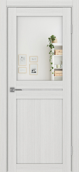 Межкомнатная дверь Оптима Порте Турин_520.211 ЭКО-шпон Ясень серебристый