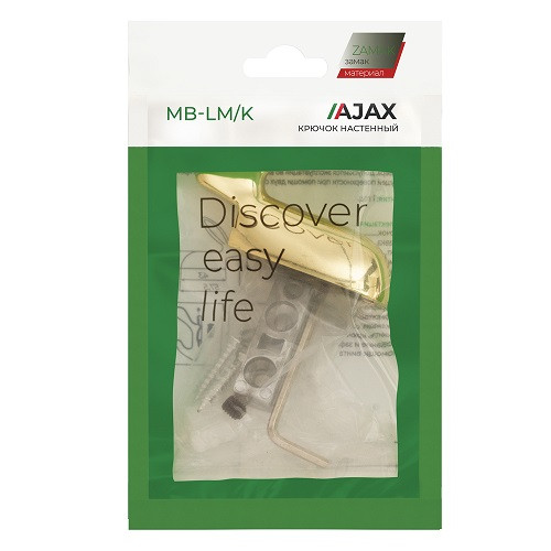 Крючок настенный AJAX MB-LM/K-001 GP золото