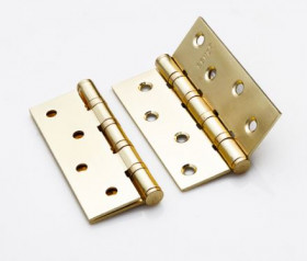 Петля универсальная RENZ IN100-4BB FH SB 100*75*2,5 латунь матовая 2 шт