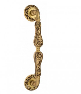 Ручка скоба Venezia MONTE CRISTO 320мм (260мм) D4 французское золото + коричневый
