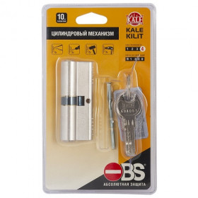 Цилиндровый механизм KALE KILIT 164 OBS SNE/90 (40+10+40) mm никель 5 кл. new