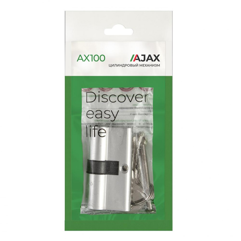 Цилиндровый механизм AJAX (AX100/70) AX1000Key70 (30+10+30)/HD CP хром