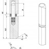 Петля приварная TRUDO D20x140S