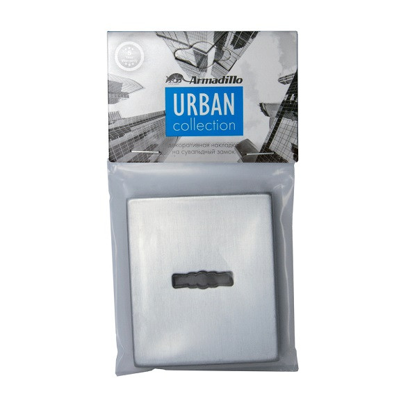 Накладка декоративная на сувальдный замок ARMADILLO PS Protector/USS BL Черный