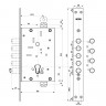 Корпус врезного замка MOTTURA 82.525W800B