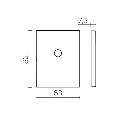Накладка декоративная под шток FUARO ESC 486-O RL CP хром (1шт.)
