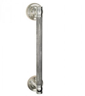 Ручка скоба Venezia IMPERO 320мм (260мм) D6 натуральное серебро + черный