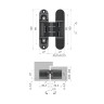 Петля скрытой установки ARMADILLO U3D7000 FSG флорентийское золото TECH