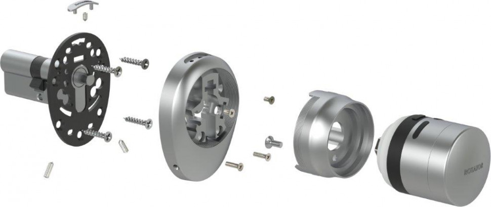 Электронный замок ARMADILLO ROTATOR EL. RT01.01 СP Хром
