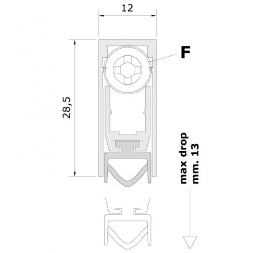Автоматический порог COMAGLIO PRESSURE МОДЕЛЬ 420, 63-83 СМ