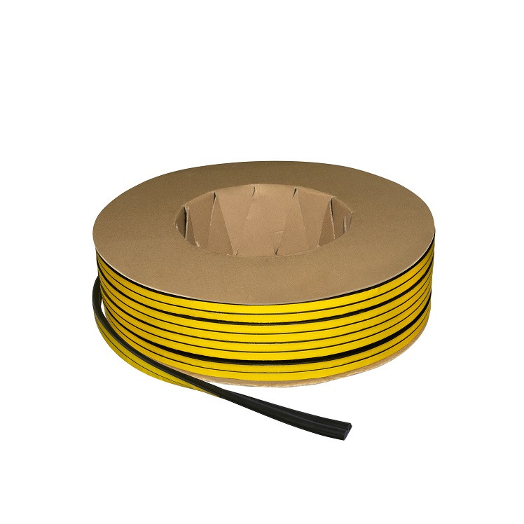 Уплотнитель самоклеящийся FUARO ADH/D-14x12mm BLACK черный 120m