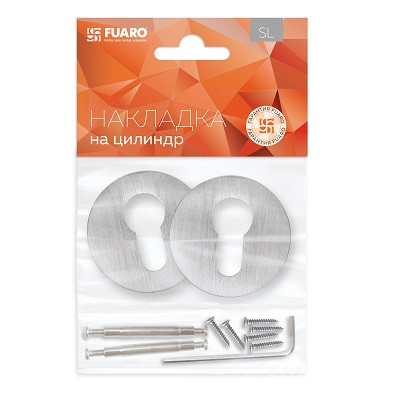 Накладка под цилиндр FUARO ET.R.SLR52 SSC-16 сатинированный хром