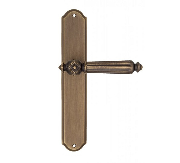 Дверная ручка на планке Fratelli Cattini TORCELLO PL02-BY матовая бронза