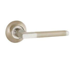 Ручка дверная AJAX POLO JR SN/CP-3 матовый никель/хром