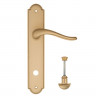 Дверная ручка на планке Fratelli Cattini LAVERA WC-2 PL257-BS матовая латунь
