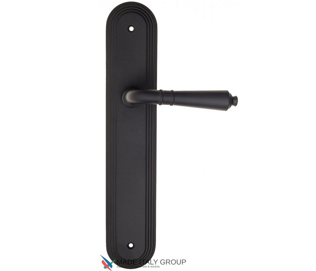 Дверная ручка на планке Fratelli Cattini TOSCANA PL288-NM матовый черный