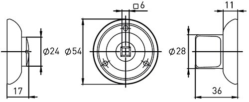 Завертка сантехническая ARCHIE SILLUR OL P.CHROME хром