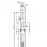 Петля приварная TRUDO D20x160 ADJ регулируемая