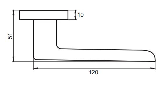 Ручка дверная PUERTO INAL 534-02 PW Фетучини жемчужный