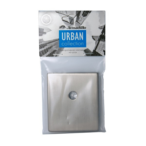 Накладка декоративная под шток ARMADILLO BK Protector/USS SN Матовый никель