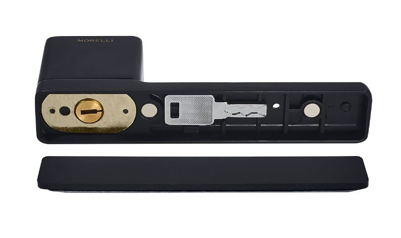 Ручка дверная с фиксатором MORELLY NEW ENGLAND MH-63-S50 BL черный