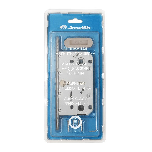 Магнитная защелка ARMADILLO WC с ответной планкой GRAVITY.PRO G01.196.50.96 BPVD вороненый никель