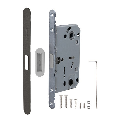 Магнитная защелка ARMADILLO WC с ответной планкой GRAVITY.PRO G01.196.50.96 BPVD вороненый никель