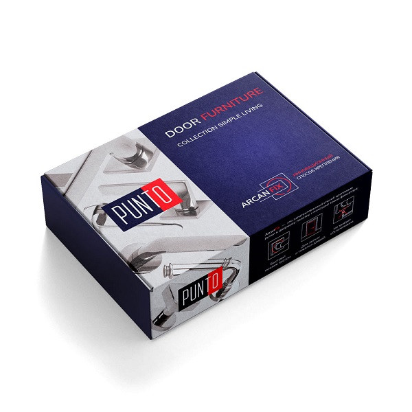 Ручка дверная PUNTO K.ARC.Q52.VIVA BL-24 черный