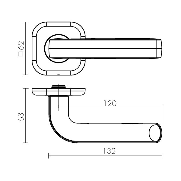 Ручка для входной двери FUARO TOR XL CP-8 Хром