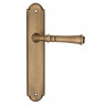Дверная ручка на планке Fratelli Cattini GRACIA PL257-BY матовая бронза