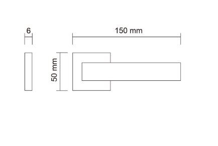 Ручка дверная PORTA DI PARMA Italia Матовое золото 206.07