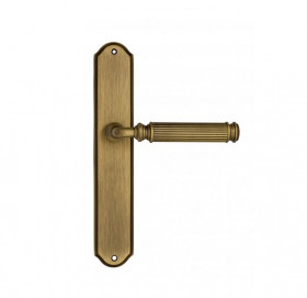 Дверная ручка на планке Fratelli Cattini ENCIA PL02-BY матовая бронза