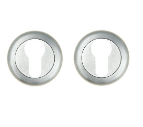 Накладка дверная под цилиндр Venezia CYL-1 D1 матовый хром (2шт.)