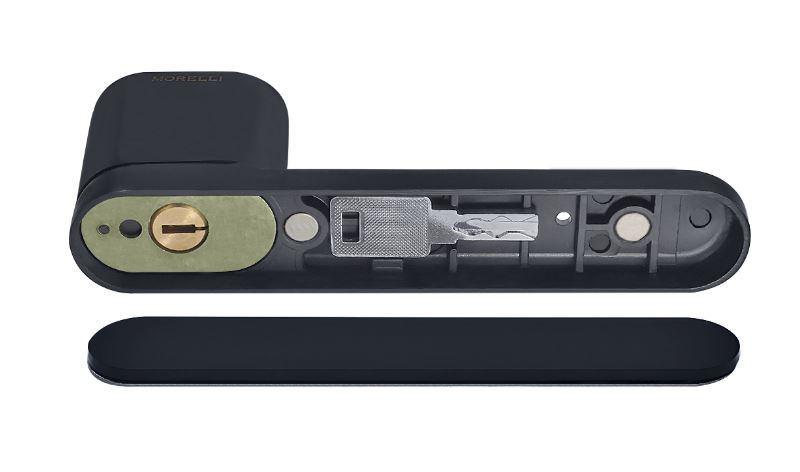 Ручка дверная с фиксатором MORELLY MARACANA MH-62-R50 BL черный