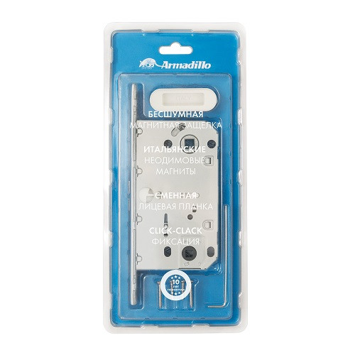 Магнитная защелка ARMADILLO WC с ответной планкой GRAVITY.PRO G01.196.50.96 WH Белый