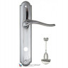 Дверная ручка на планке Fratelli Cattini LAVERA WC-2 PL257-CR полированный хром