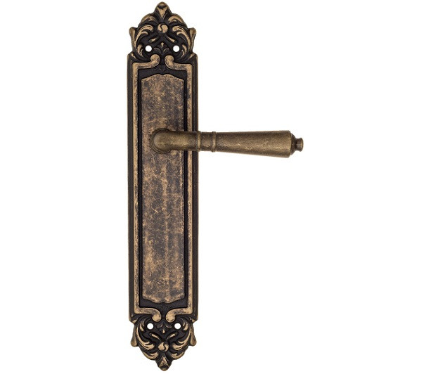 Дверная ручка на планке Fratelli Cattini TOSCANA PL96-BA античная бронза