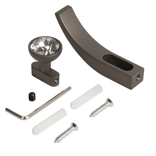 Крючок настенный AJAX MB-LM/K-004 GR графит