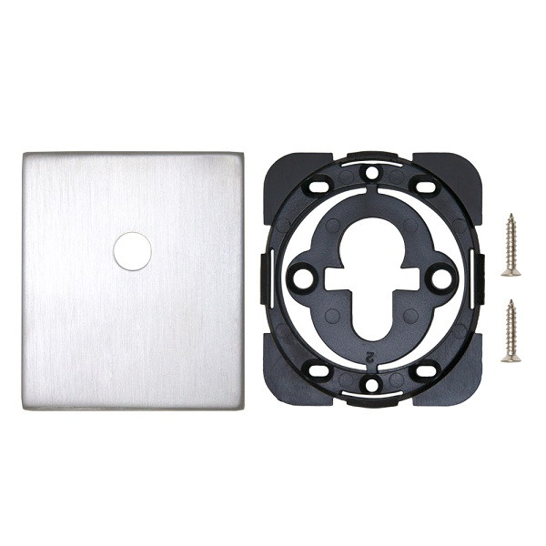 Накладка декоративная под шток ARMADILLO BK Protector/USS BPVD Вороненый никель