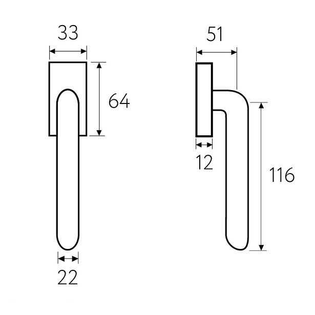 Ручка оконная Fratelli Cattini BOOM FW 8-BY матовая бронза