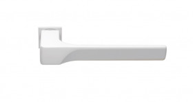 Ручка дверная MORELLI LUXURY FIORD-SM BIA на мини-розетке Белый