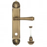 Дверная ручка на планке Venezia CALLISTO WC-4 PL87 матовая бронза