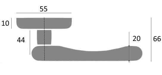 Ручка дверная Venezia IMPERO D3 античная бронза
