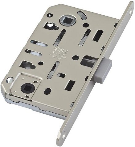 Замок межкомнатный WC AGB MEDIANA POLARIS B06102.50.34.567 с ответной планкой ​Матовый хром