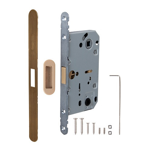 Магнитная защелка ARMADILLO WC с ответной планкой GRAVITY.PRO G01.196.50.96 AB бронза