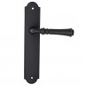 Дверная ручка на планке Fratelli Cattini GRACIA PL257-NM матовый черный