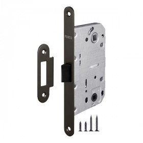 Защелка врезная пластиковая PUNTO PL96WC-50/BL GR графит