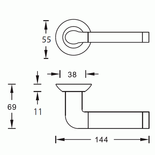 Ручка дверная ARCHIE Valoria S010 47ACF античный кофе