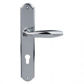 Дверная ручка на планке PORTA DI PARMA Anna 2609.01.CYL Полированный хром