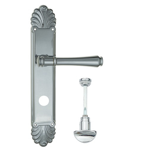 Дверная ручка на планке Venezia CALLISTO WC-2 PL87 полированный хром